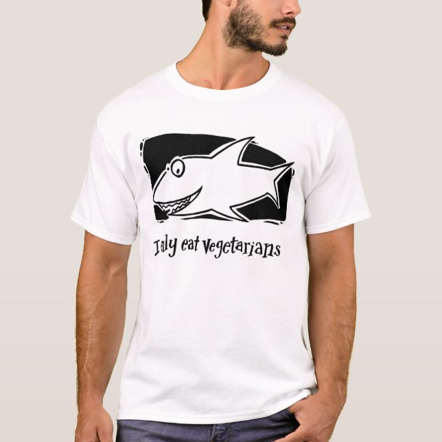 Jag äter endast vegetarian tee shirt (Framsida)
