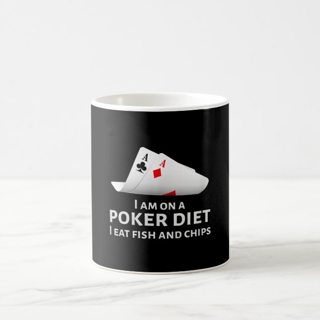 Jag äter fisk och Chip. Kaffemugg (Center)