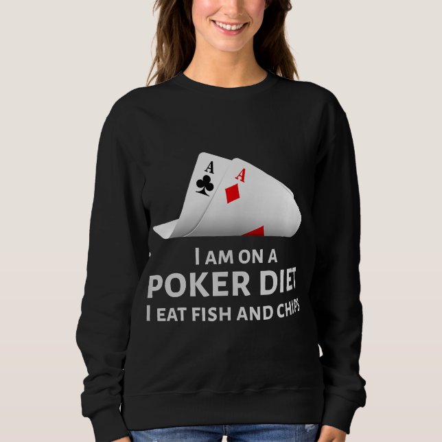 Jag äter fisk och Chip. T Shirt (Framsida)