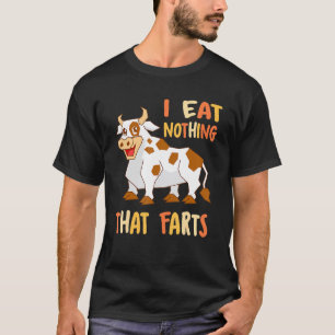 Jag äter ingenting som far vegan ko djur för vege t shirt