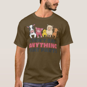 Jag äter ingenting som Farts Vegan och Vegetarian T Shirt