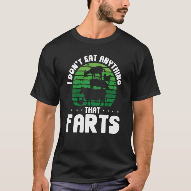 Jag äter ingenting som Farts Veganism T Shirt (Framsida)
