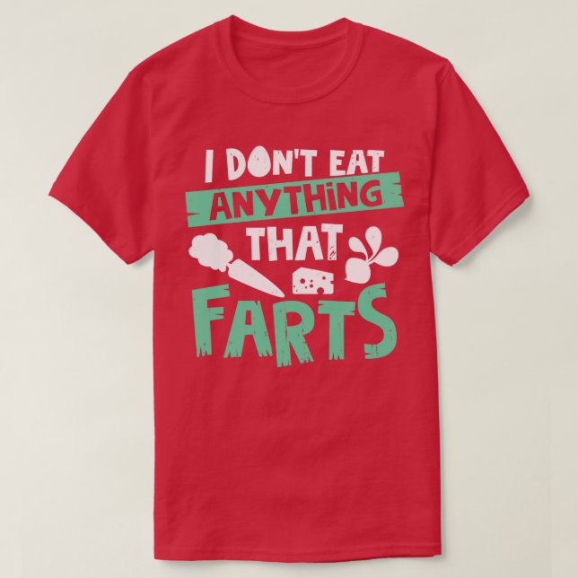 Jag äter ingenting som går t shirt (Design framsida)
