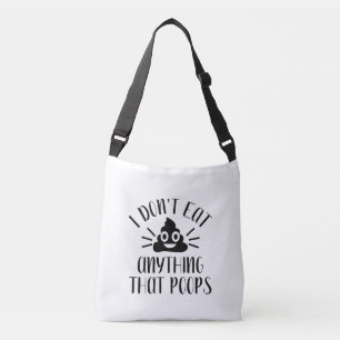 Jag äter ingenting som Poops, Vegan Axelväska
