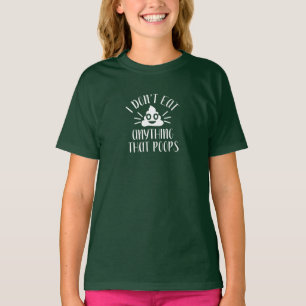 Jag äter ingenting som Poops, Vegan Girls T Shirt