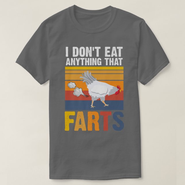 Jag äter ingenting som serverar kycklingvegetaria t shirt (Design framsida)