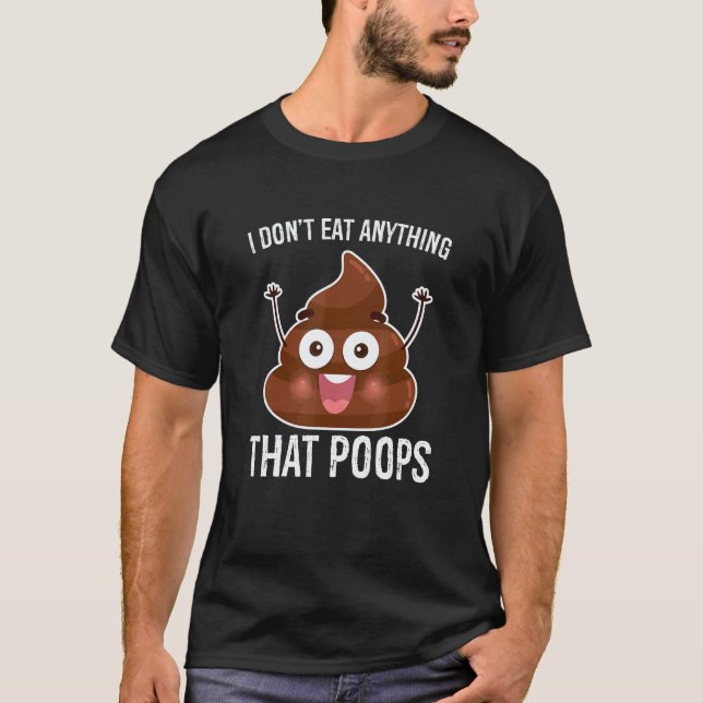 Jag Äter Inget Som Bajsar Vegan T Shirt (Framsida)