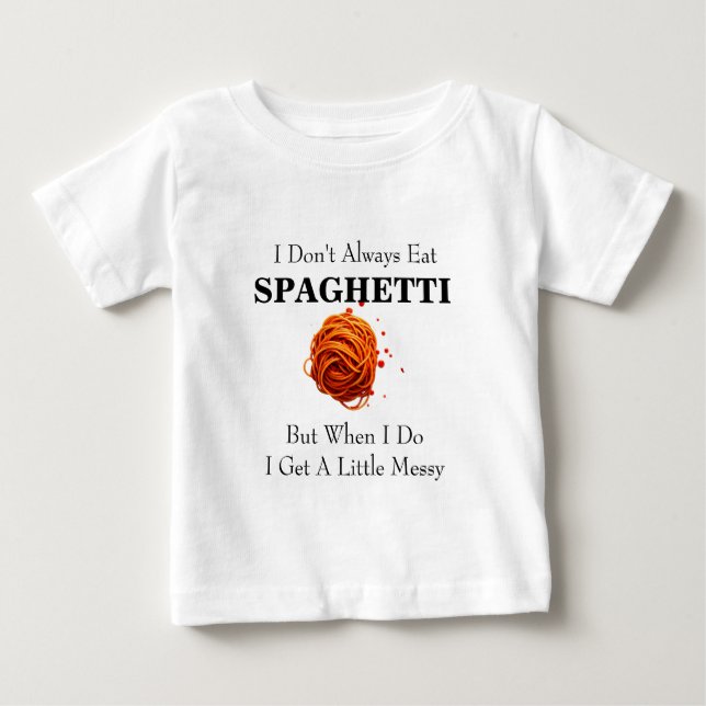 JAG ÄTER INTE ALLTID SPAGHETTI T SHIRT (Framsida)
