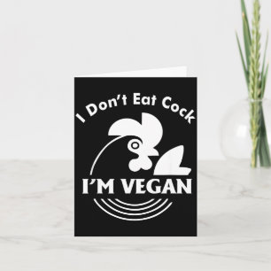 Jag Äter Inte Jag Är Vegan Rolig Vegan Tröja Tack Kort