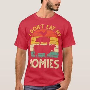 Jag äter inte min Homies Funny Vegan Vegetarian An T Shirt