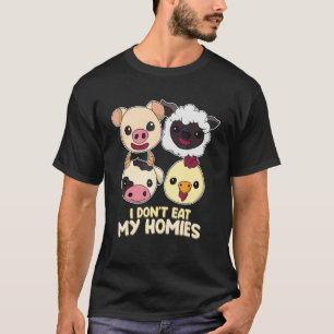 Jag Äter Inte Min Kompis Live Vegan Vegetarian Veg T Shirt