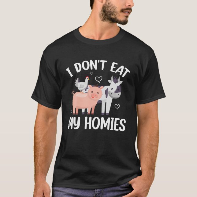 Jag äter inte mina drömmar - konstig Vegan och veg T Shirt (Framsida)