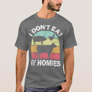 Jag äter inte mina hjärtan, Vegetarian Vegan, äta T Shirt