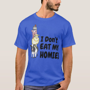 Jag äter inte mina Homies Vegan Vegetarian T Shirt