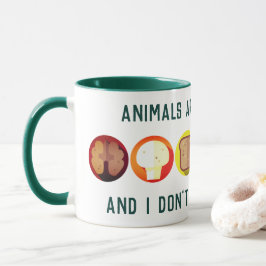Jag äter inte mina vänner - vegans mugg