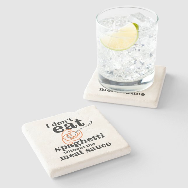 Jag äter inte spaghetti utan Kött såsen Stenunderlägg (Sidan)