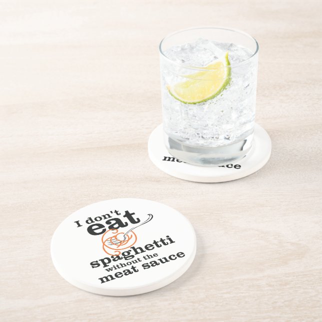 Jag äter inte spaghetti utan Kött såsen Underlägg Sandsten (Sidan)