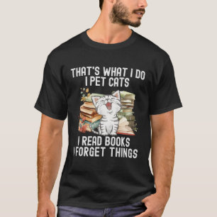 Jag äter katter som jag läser Bokar och glömmer de T Shirt