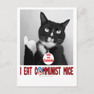 JAG ÄTER KOMMUNISTMICE VYKORT