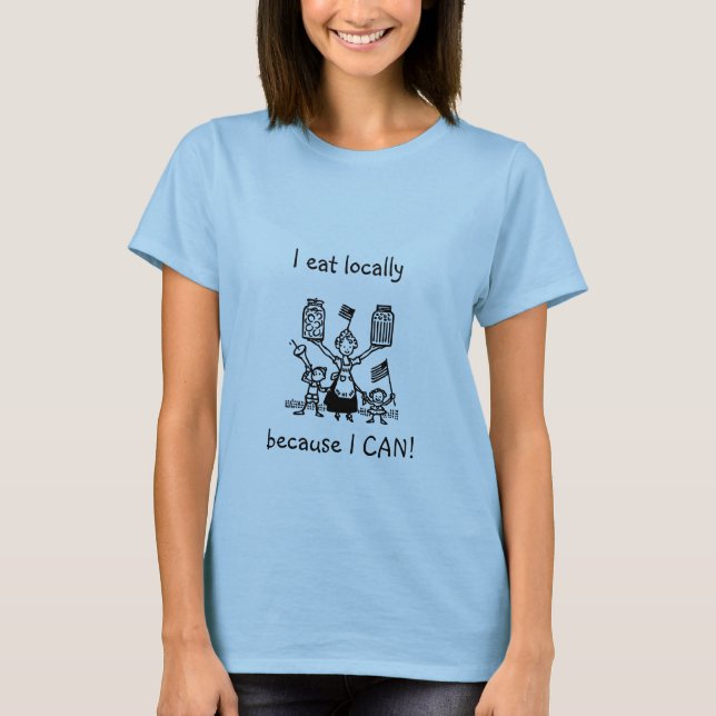 Jag äter lokalt t-shirt (Framsida)