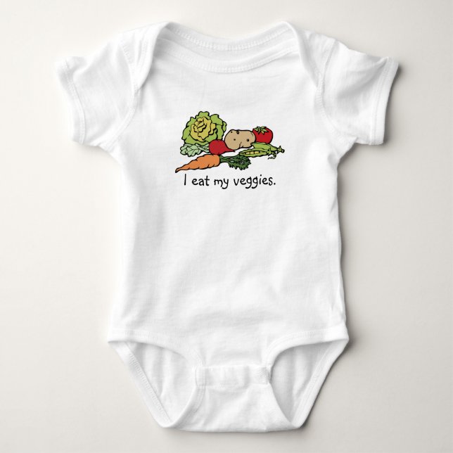 Jag äter min veggies. t shirt (Framsida)