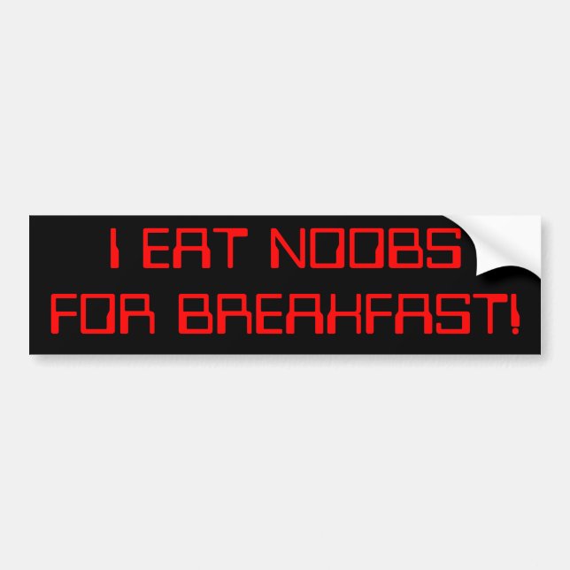 JAG ÄTER N00BS'-STÖTDÄMPARE! BILDEKAL (Framsidan)
