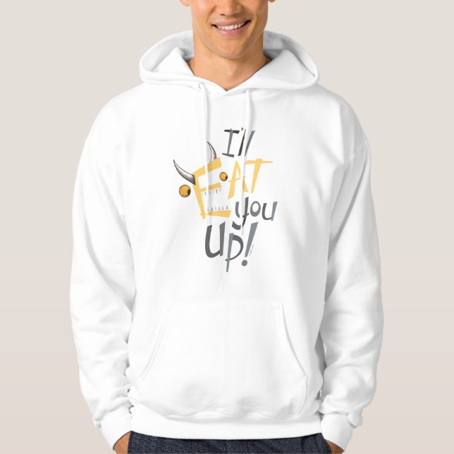 Jag äter upp grafik åt dig hoodie (Framsida)