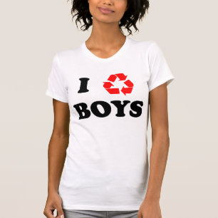 Jag återanvänder pojkeT-tröja T Shirt