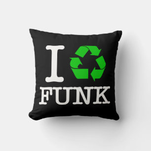 Jag återvinner funk kudde