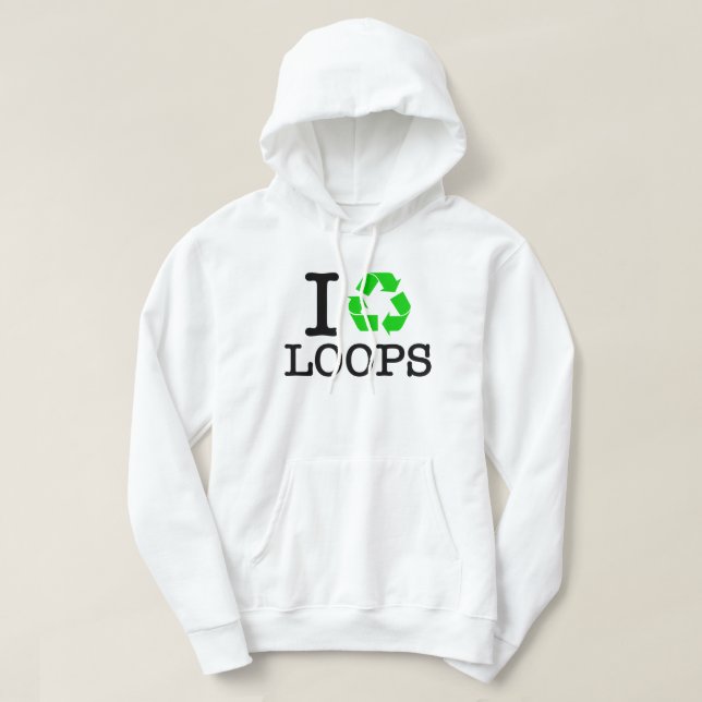 Jag Återvinner Loopar Sweatshirt (Design framsida)