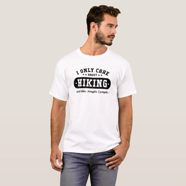 Jag att bry sig endast om att fotvandra den roliga tröja (Hel framsida)