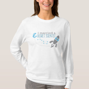 Jag att gifta sig en raketforskareT-tröja T-shirt