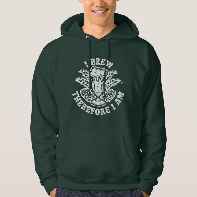 Jag avbryter därför hoodie (Framsida)