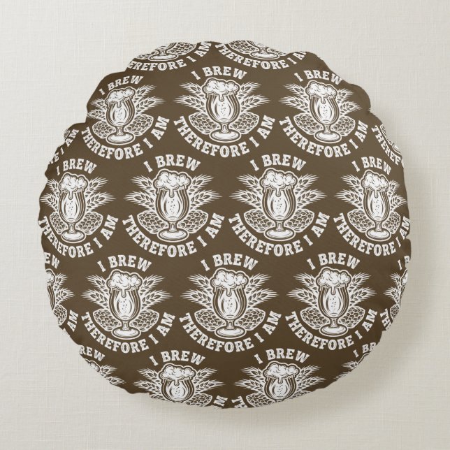 Jag avbryter därför rund kudde (Framsidan)