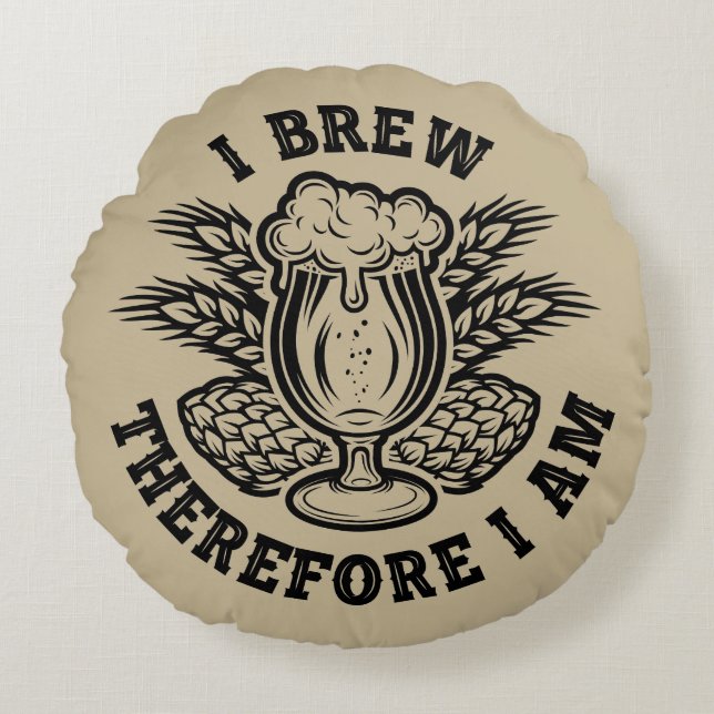 Jag avbryter därför rund kudde (Framsidan)