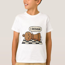 Jag avgår Rolig schackspelare T-shirt