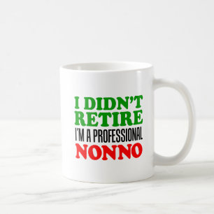 Jag avgick inte den yrkesmässiga Nonno muggen Kaffemugg