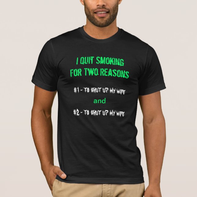Jag avslutade att röka - tee shirt (Framsida)