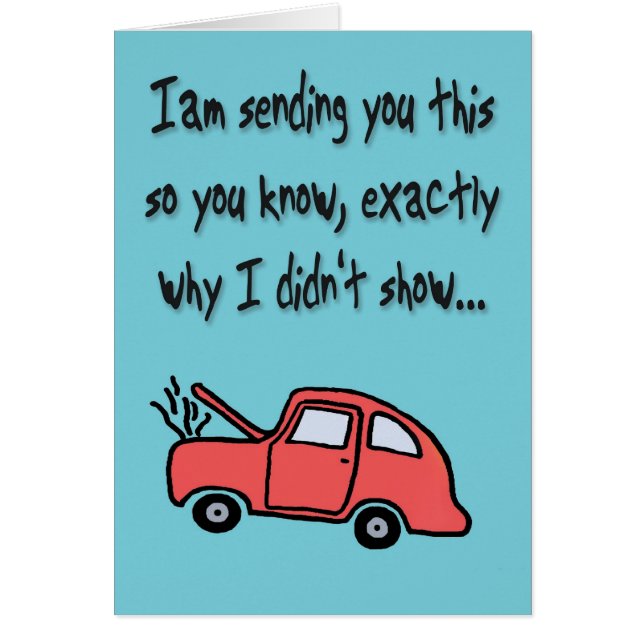 Jag avslutade hälsningskort (Framsidan)