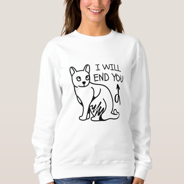 Jag avslutar dig, Gamer Funny Minimal Cute Black C T Shirt (Framsida)