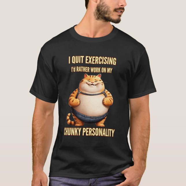 Jag avslutar mitt arbete med att utföra chunky per t shirt (Framsida)