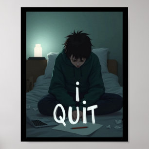 Jag avslutar Sticker Poster