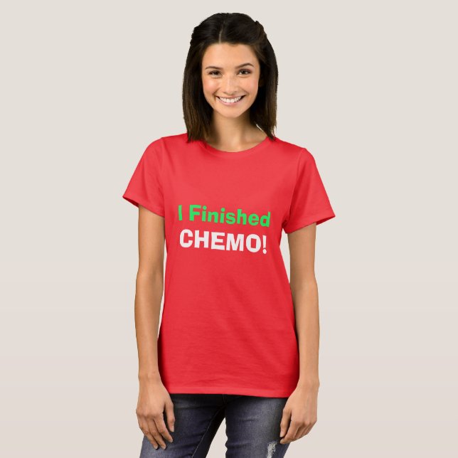 Jag Avslutat Chemo! Hooray! 4 Irene Tee Shirt (Hel framsida)