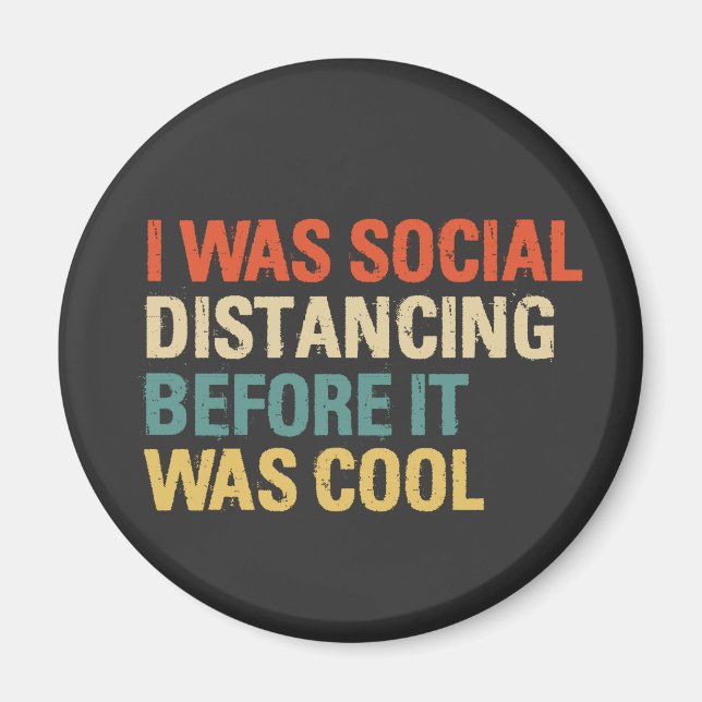 Jag Avstånd Social innan det var Coola Magnet (Framsidan)