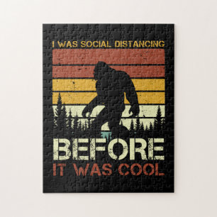 Jag Avstånd Social innan det var Coola roligt Pussel