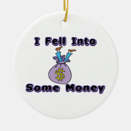 Jag avverkar in i några pengar julgransprydnad keramik