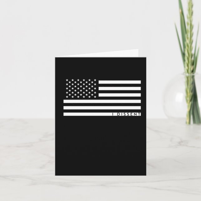 Jag avvisar amerikansk Flagga 1 Kort (Framsida)
