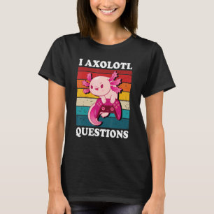 Jag Axolotl Frågar Gamer Kids Boys Cute Axolotl T Shirt