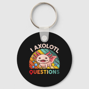 Jag Axolotl Frågar Girls Boys Cute Kawaii Axolotl Nyckelring