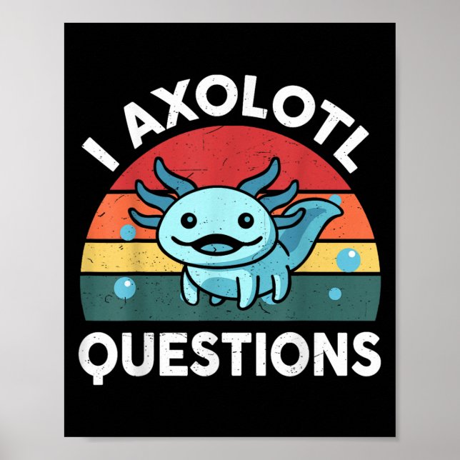 Jag Axolotl Frågar Lubb Poster (Framsidan)